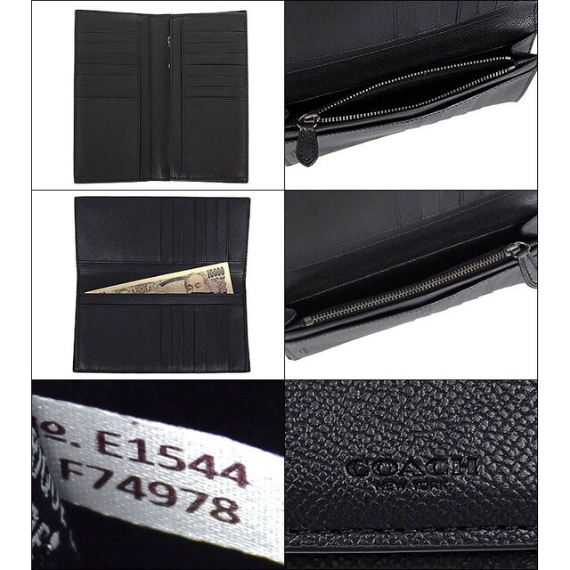 COACH - コーチ クロスグレインレザー ブレストポケット 長財布