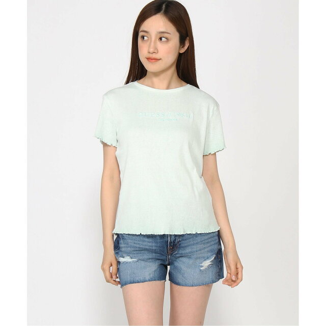 GUESS(ゲス)の【ライトグリーン(F7ZM)】【XS】(W)Edurne Tee レディースのトップス(カットソー(長袖/七分))の商品写真