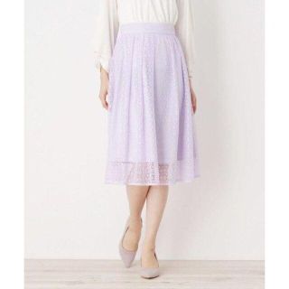 インデックス(INDEX)のindex インデックス❀レースフレアスカート(ひざ丈スカート)
