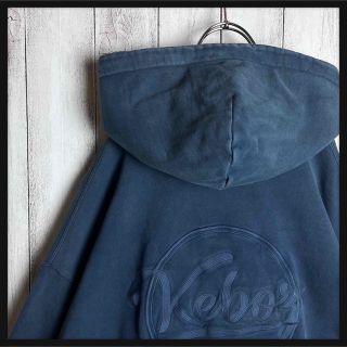 即完売注意】ケボズ☆両面刺繍ロゴパーカー USED加工 ビッグシルエット-