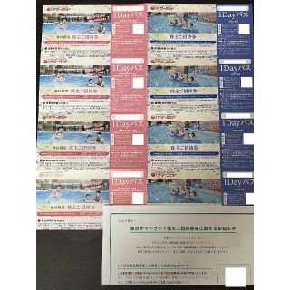 東京サマーランド 株主優待 ご招待券 8枚(遊園地/テーマパーク)
