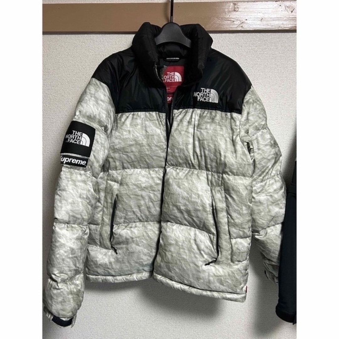 XL supreme north paper nuptse jacket