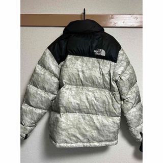 【M】Sup/North Paper Print Nuptse Jacket