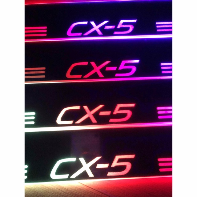 CX-5  KF系 マツダ  7色流れるLEDスカッフプレート【260.1】