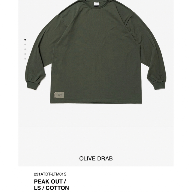 W)taps(ダブルタップス)のwtaps PEAK OUT  LS メンズのトップス(Tシャツ/カットソー(七分/長袖))の商品写真