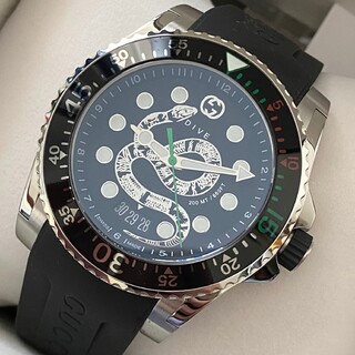 グッチ(Gucci)の新品GUCCIグッチDIVEウォッチYA136323ヘビスネーク腕時計(腕時計(アナログ))