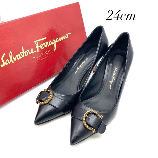 Salvatore Ferragamo パンプス　ダブルガンチーニ　黒