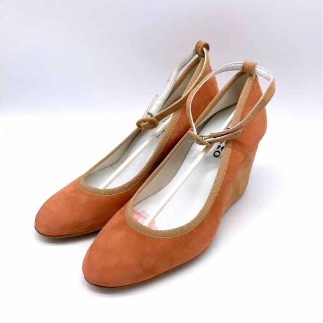 repetto - ✨新品未使用品✨repetto 23cm スエード オレンジ キャメル