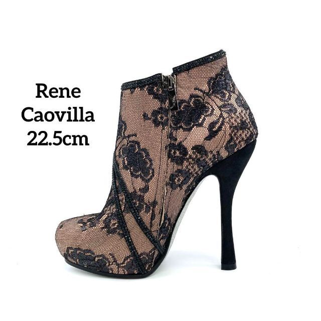 ✨新品未使用✨ 定価約20万✨ Rene Caovilla ブーティ 花柄レース 最も