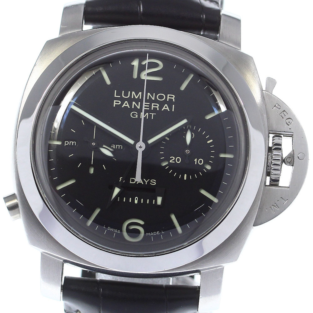 パネライ PANERAI PAM00275 ルミノール 8Days GMT クロノグラフ 手巻き メンズ 箱・保証書付き_740932