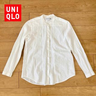 ユニクロ(UNIQLO)の【美品】UNIQLO ユニクロ INES リネンブラウス(シャツ/ブラウス(長袖/七分))