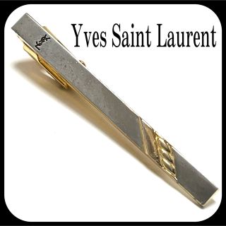 イヴサンローラン(Yves Saint Laurent)のイヴサンローラン  ネクタイピン シルバー×ゴールド   お洒落✨(ネクタイピン)