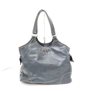 プラダ(PRADA)のPRADA(プラダ) トートバッグ - 黒 レザー(トートバッグ)