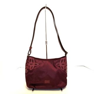 イビザ(IBIZA)のイビザ ショルダーバッグ美品  - ボルドー(ショルダーバッグ)