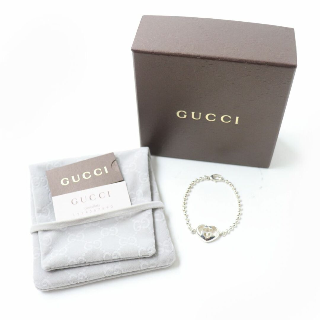 グッチ GUCCI インターロッキングG ハートモチーフ ブレスレット