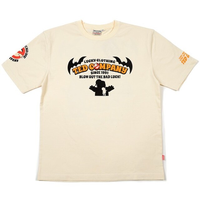 TEDMAN(テッドマン)のテッドマン×テッドガール/Tシャツ/ホワイト/TDSS-554/エフ商会 メンズのトップス(Tシャツ/カットソー(半袖/袖なし))の商品写真