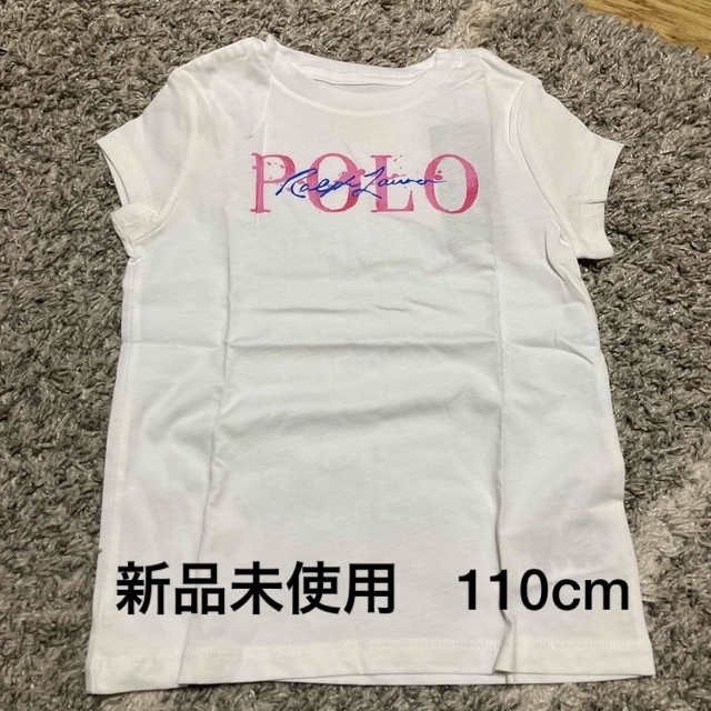POLO RALPH LAUREN(ポロラルフローレン)の新品未使用　タグ付き　POLO ポロラルフローレン　Tシャツ　110 キッズ/ベビー/マタニティのキッズ服女の子用(90cm~)(Tシャツ/カットソー)の商品写真