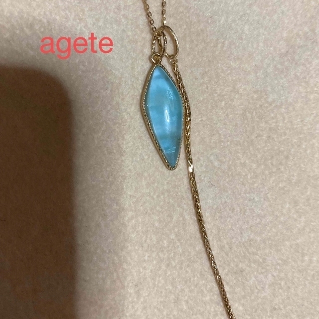 agete - アガット/agete/K10ラリマーチャーム/美品の通販 by のこ
