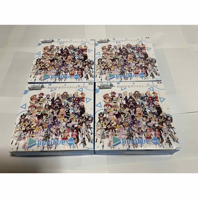 ホロライブ ヴァイスシュヴァルツ Vol.2 4box シュリンク無し-
