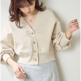 ナチュラルクチュール(natural couture)のnatural couture プチプラハトメバー釦カーディガン(カーディガン)