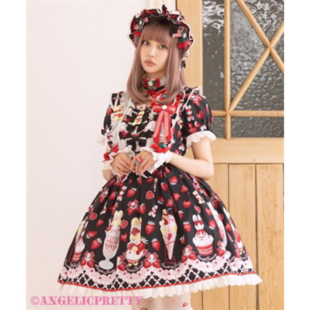 Angelic Pretty(アンジェリックプリティー)のLyrical Bunny Parlorワンピース レディースのワンピース(ひざ丈ワンピース)の商品写真