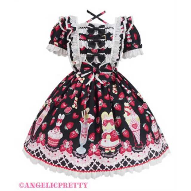 Angelic Pretty(アンジェリックプリティー)のLyrical Bunny Parlorワンピース レディースのワンピース(ひざ丈ワンピース)の商品写真