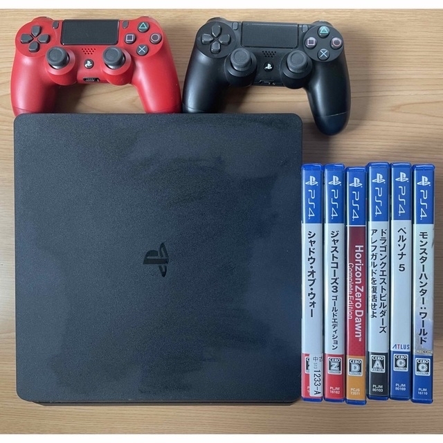 【更に値下げ！】PS4 本体＋ソフト6本セット＋純正コントローラー2個