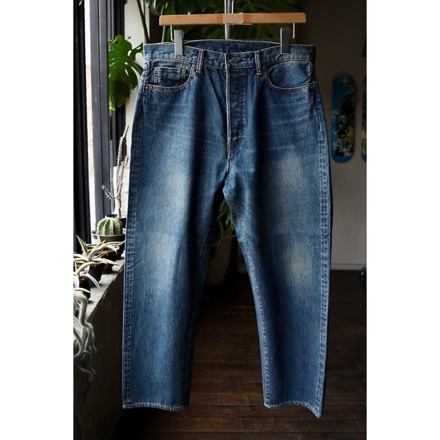 a.presse Washed Denim Wide Pants 32 インチ