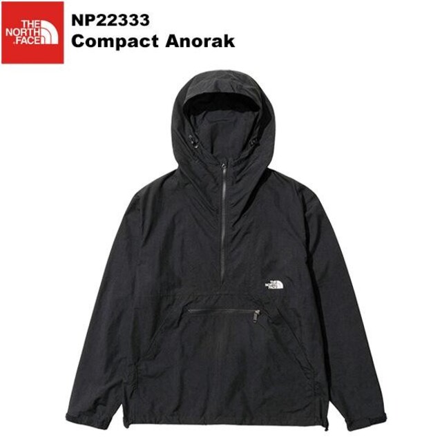 THE NORTH FACE(ザノースフェイス)のM ノースフェイス コンパクトアノラック NP22333 黒 K ブラック メンズのジャケット/アウター(ミリタリージャケット)の商品写真