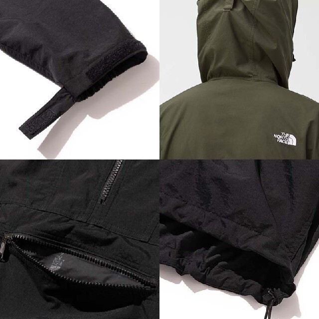 THE NORTH FACE(ザノースフェイス)のM ノースフェイス コンパクトアノラック NP22333 黒 K ブラック メンズのジャケット/アウター(ミリタリージャケット)の商品写真