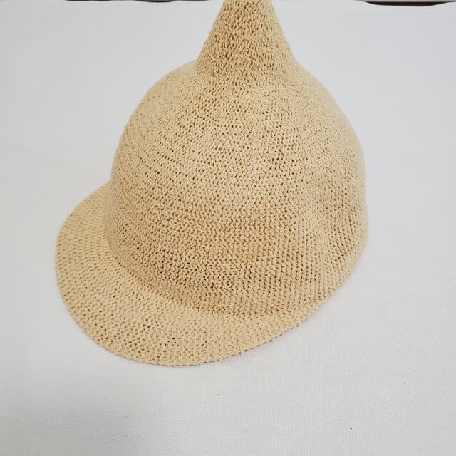 韓国子供服 とんがり麦わら帽子 赤ちゃん お出かけ ベビー ベージュの通販 by selectshop pomul|ラクマ
