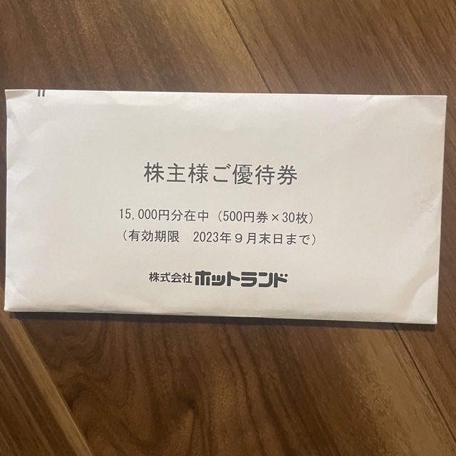 銀だこ　株主優待　15000円分 チケットの優待券/割引券(フード/ドリンク券)の商品写真