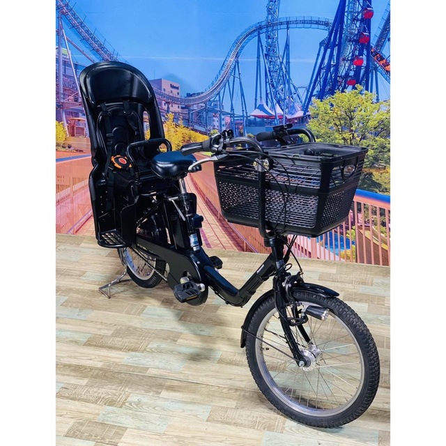 ライトブラウン/ブラック 〆☆4902子ども乗せ電動アシスト自転車3人