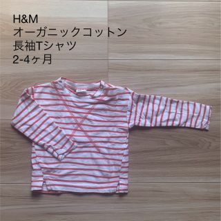 エイチアンドエム(H&M)のH&M オーガニックコットン長袖Tシャツ　60㎝(Ｔシャツ)