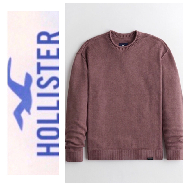 新品 ホリスター HOLLISTER ロゴニット セーター トップス