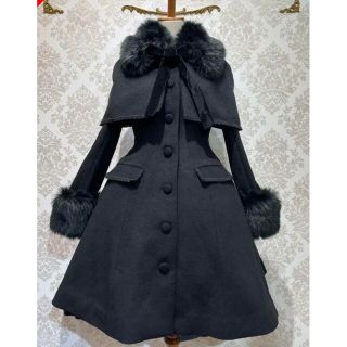 【よね。様専用】ATELIER PIERROT  コート BLACK(ロングコート)