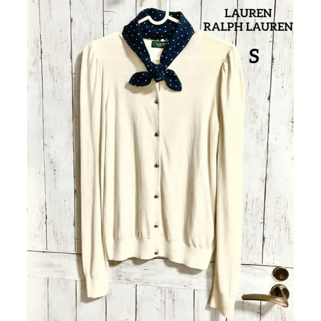 Ralph Lauren(ラルフローレン)のLAUREN RALPH LAUREN　カーディガン　スカーフ付き(取り外し可) レディースのトップス(カーディガン)の商品写真