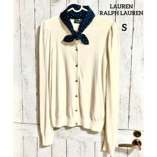 ラルフローレン(Ralph Lauren)のLAUREN RALPH LAUREN　カーディガン　スカーフ付き(取り外し可)(カーディガン)