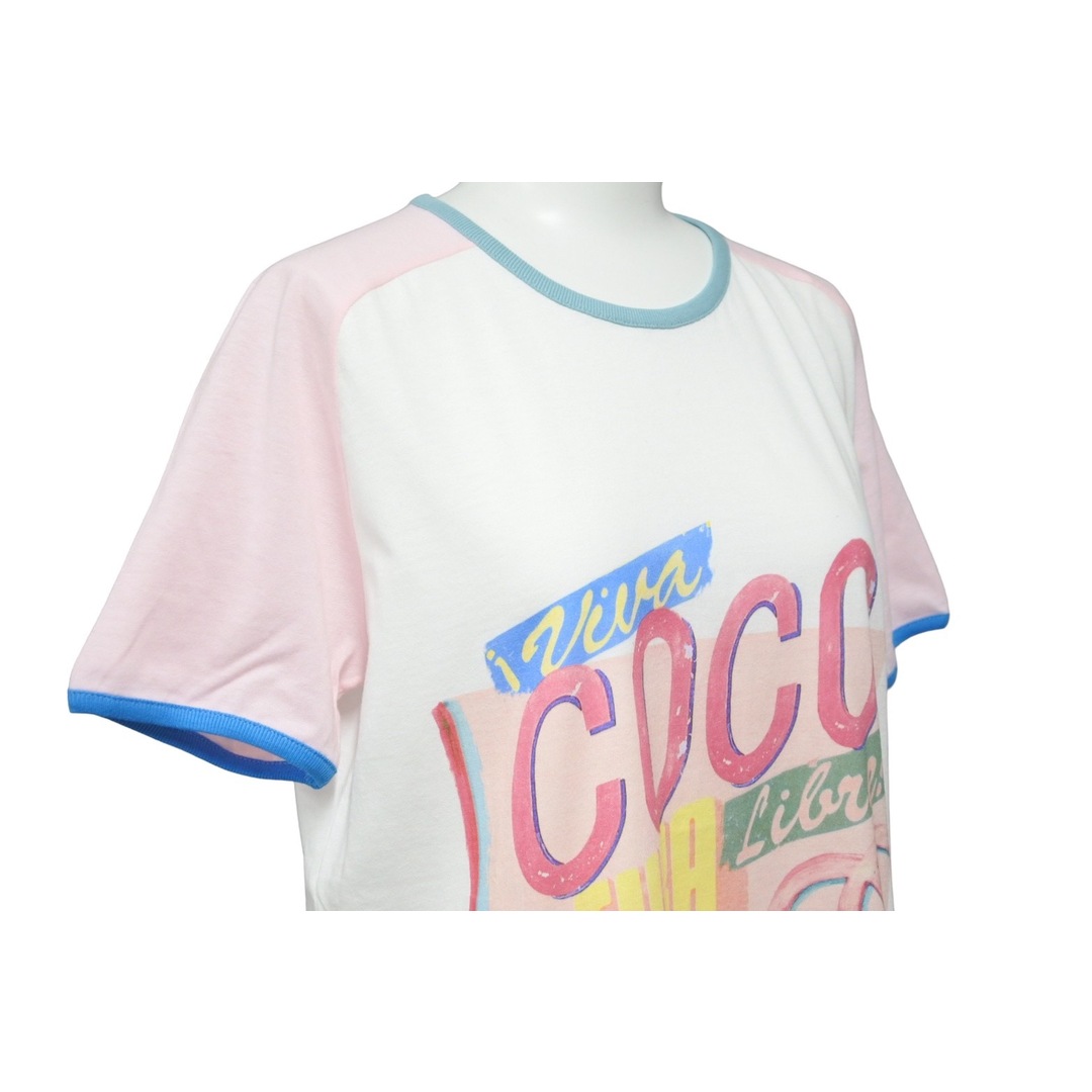 美品 CHANEL キューバ ココマーク ピンク マルチカラー Tシャツ