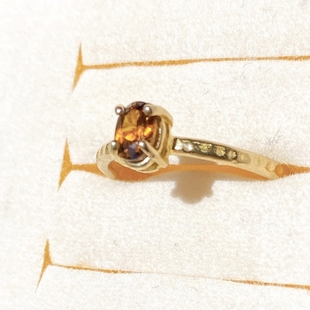 天然石美しいマリガーネットフリーサイズリング、指輪 ハンドメイドのアクセサリー(リング)の商品写真