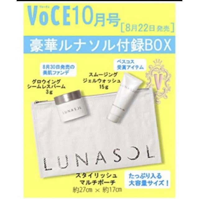 LUNASOL(ルナソル)のルナソル　スタイリッシュマルチポーチ  付録 レディースのファッション小物(ポーチ)の商品写真