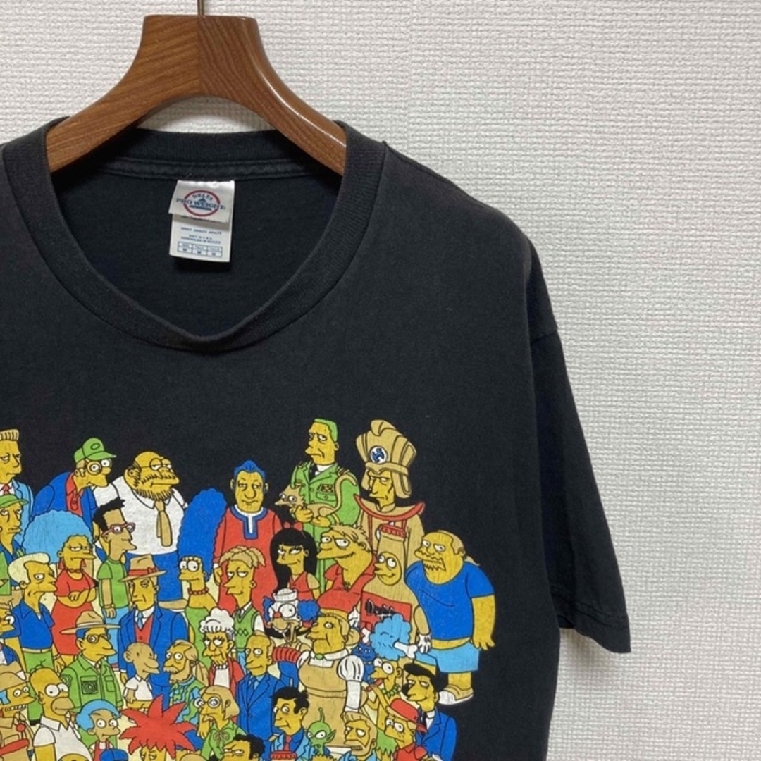 00s USA製□THE SIMPSONS シンプソンズ□総動員キャラ Tシャツの 00s USA製□THE SIMPSONS シンプソンズ□総動員キャラ Tシャツの
