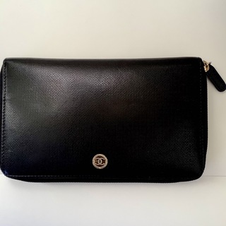 シャネル(CHANEL)のシャネル　黒　財布　CHANEL ウォレット　ブラック　皮　長財布　正規品　本物(財布)