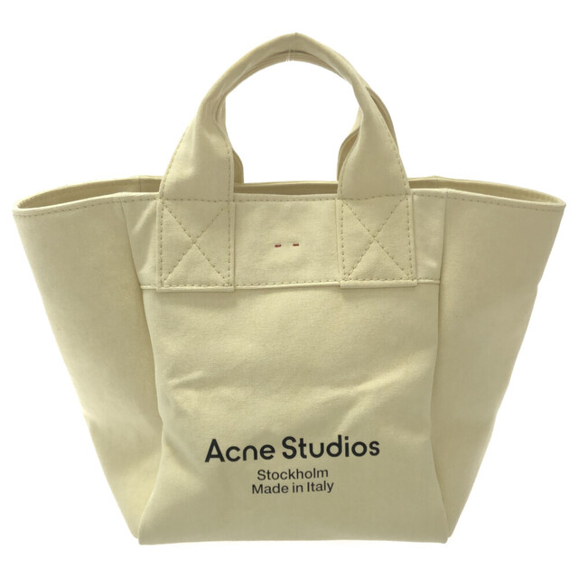 Acne Studios アクネ スティディオス ロゴプリント キャンバス ビックトートバッグ ベージュ