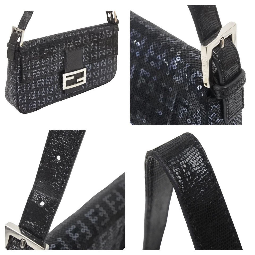 FENDI - FENDI フェンディ スパンコール マンマバケット ショルダー