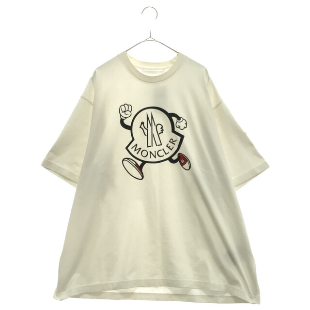 MONCLER モンクレール 23SS CREAM PRINTED T-SHIRT クリーム プリント 半袖Tシャツ ホワイト  I10918C00010
