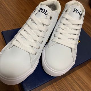 ポロラルフローレン(POLO RALPH LAUREN)のポロ　ラルフローレン　レディース　スニーカー　23.5 新品未使用　白　ホワイト(スニーカー)