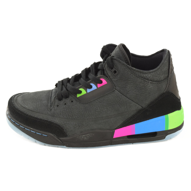 NIKE ナイキ AIR JORDAN3 RETRO SE Quai54 AT9195-001 エアジョーダン3 レトロ エスイー クアイ54 ブラック ローカットスニーカーシューズ US9.5/27.5cm 格安販売の エアジョーダン AIR JORDAN 黒色 ブラック エアジョーダン