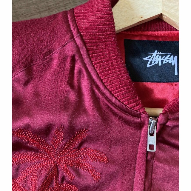 STUSSY(ステューシー)の STUSSY スカジャン 刺繍 ヤシの木  メンズのジャケット/アウター(スカジャン)の商品写真