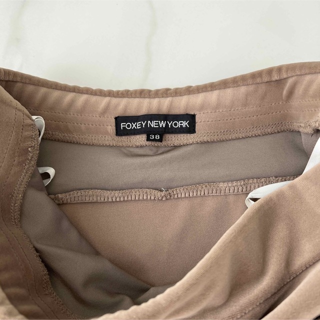 FOXEY NEW YORK フォクシー ベロアワンピース チューブトップ 【完売